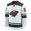 Miesten NHL Minnesota Wild Pelipaita Custom Fanatics Premium Vieras 2024-25 Valkoinen